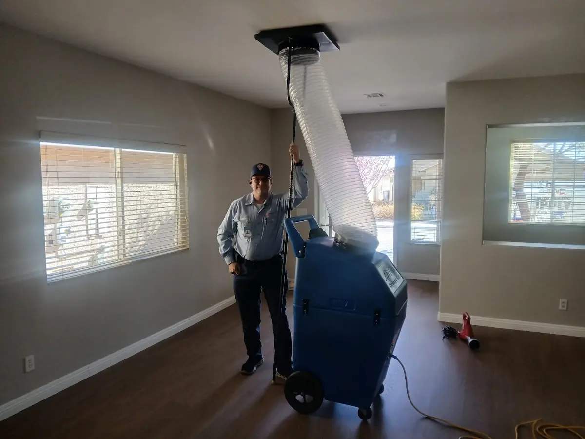 Professional Dryer Vent Cleaning work inside a Pleasant Run home